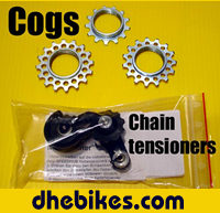 Rohloff Speedhub cog sizes from 13 to 19 and Rohloff chain tensioners